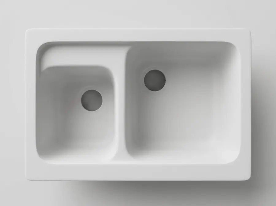 3D-модель полуторной кухонной мойки